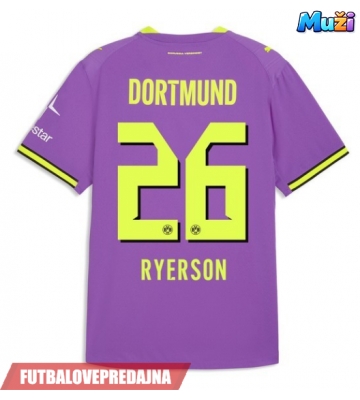 Lacne Muži Futbalové dres Borussia Dortmund Julian Ryerson #26 2026-27 Krátky Rukáv - Tretina